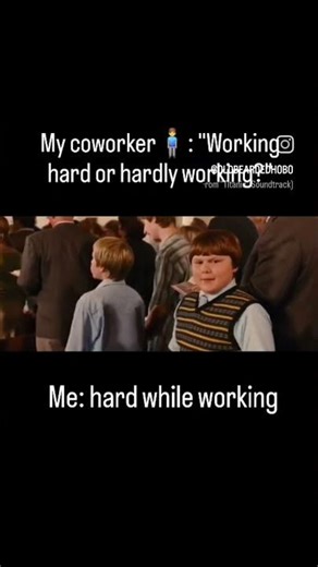 Working Hard or Hardly Working #meme #memes