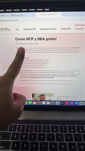 Curso Gratis de RCP y DEA en Chile