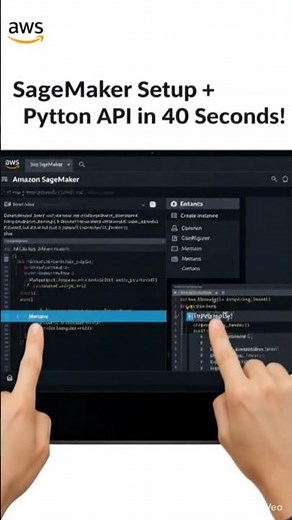 AWS SageMaker in 40 Seconds: Setup, API & Auto-ML! #clouds