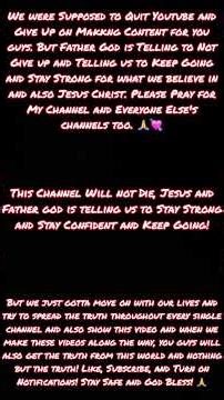 We Will Not Give Up, Pray For Our Channel!! #jesuschrist #propheticword #propheticworship #subscribe