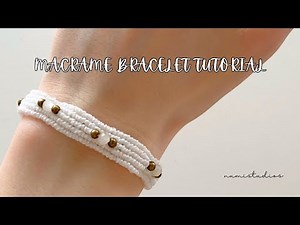 How to Make a Macrame Bracelet with Beads | DIY Jewelry Tutorial