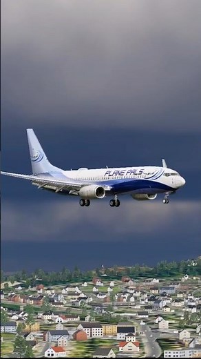 Approach and Landing at Edinburgh (EGPH) | X-Plane 12 | B738 ZiboMod #shorts