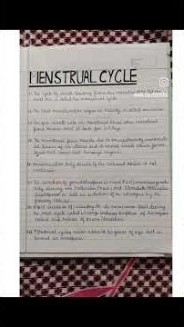 biology project on human reproduction