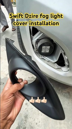 Installing Fog Light Covers on a Suzuki Swift Dzire