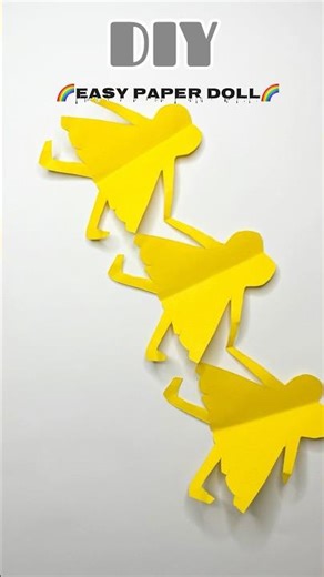 🤍Paper Doll Chain Craft | Easy DIY Paper Art #viralvideo #shorts#papercraft#diycrafts