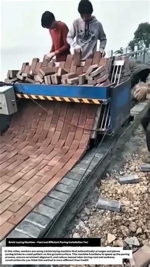 Brick Laying Machine – Fast and Efficient Paving Installation Technology.