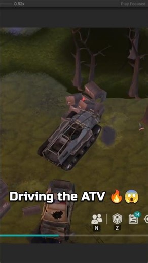 Driving the ATV 🔥😱 #ldoe #lastdayonearth #gaming #shorts