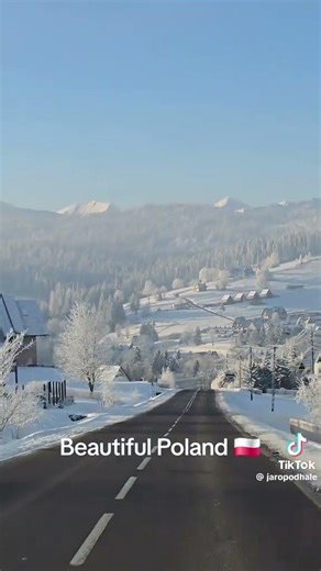 Beautiful Polish Mountains, Poland in winter