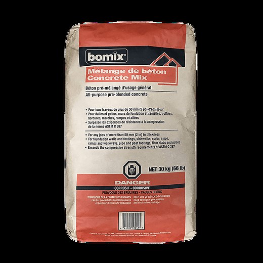 Bomix® Mélange de béton - Bomix.ca - Des solutions en béton pour la maison