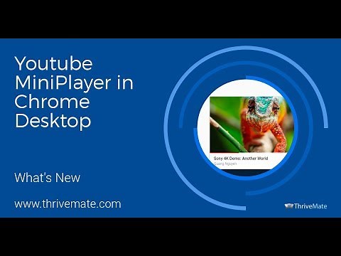 Youtube MiniPlayer in Chrome Desktop