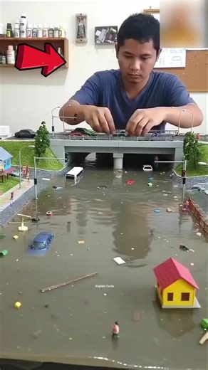 The Terrifying Power of Nature in Miniature Flood Simulations
