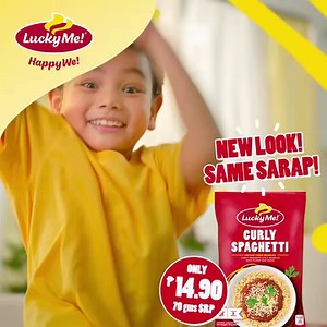 42K views · 2K reactions | Curly Time is more fun with Lucky Me! Curly Spaghetti! Now with a new look but with the same curly spaghetti and real yummy red sauce your kids love! Now available in select Luzon supermarkets! #ItsCurlyTime #LuckyMeCurlySpaghetti | Lucky Me! | Facebook