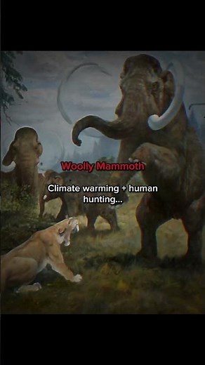 How Did Ice Age Animals Go Extinct?? 🤯 #prehistoric #extinctanimals