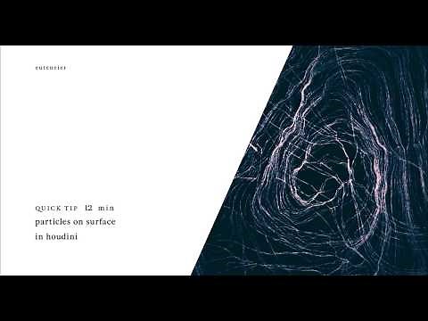 Houdini Quick Tip (insides) - fast ever - particle trails on surface