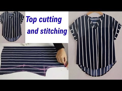 टॉप की कटिंग कैसे करते हैं/ top design cutting and stitching/How to make top design 2022 cutting
