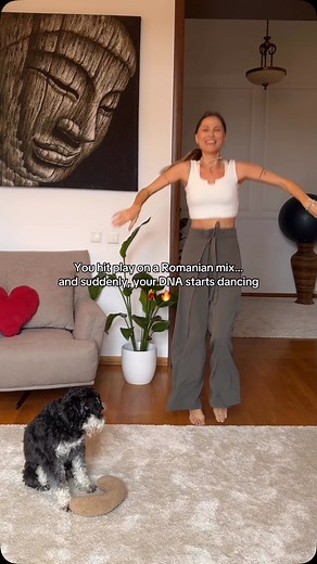 13K views · 392 reactions | Shaking, bouncing, dancing is universal, no borders, no limits. Today, I’m moving to a Romanian beat because well… I am Romanian and I am very proud of it  Where are you from? #shaking #dancing #reset #heal #movementmedicine #romaniangirl #somaticrelease #romania | JANI Breathwork/Healing | Facebook