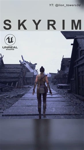 The (Lore-Accurate) Size of Morthal: Skyrim in UNREAL ENGINE 5! #skyrim #gaming