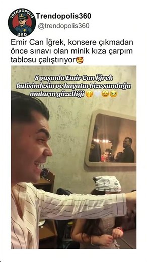 Emir Can İğrek is helping a little girl learn the multiplication table before her exam 🥰👏