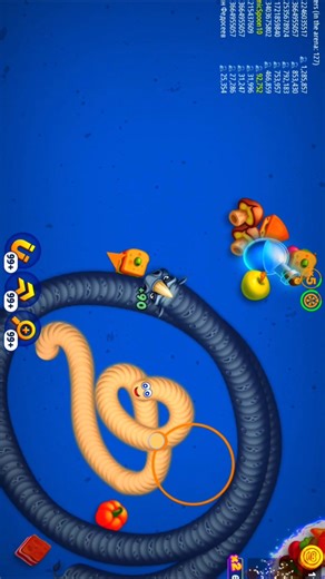 🐍Wormszone.io❤️ #001 Best Snake Gameplay #youtubeshorts #shortsWormszone.io❤️ #001 Best