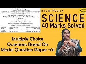 SSLC MCQ's Model Paper 01 - Science