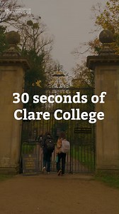 Step inside the world of Clare College 🏫 Home to trailblazing alumni including naturalist Sir David Attenborough, literary scholar Henry Louis 'Skip' Gates Jr and lawyer Akima Paul Lambert, immerse yourself in Cambridge's second-oldest College in just 30 seconds 🔍 #ClareCollege #CambridgeUniversity #Cambridge | University of Cambridge
