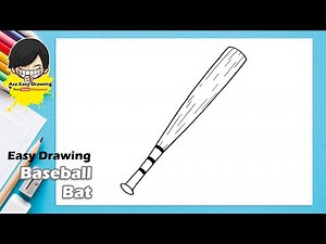 Easy Baseball Bat Drawing