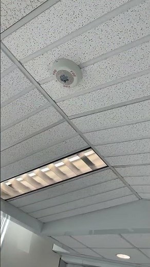 NEW Wheelock/Eaton Eluxa LED Speaker/Strobes being installed in the skyway of the Government Center