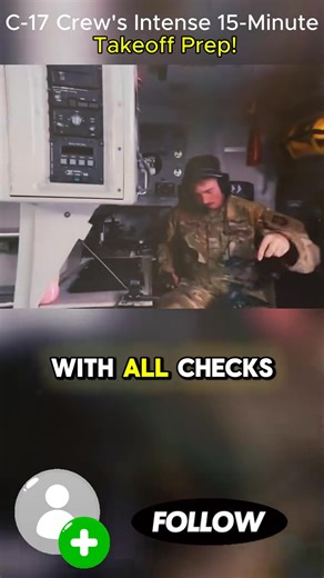 88K views · 831 reactions | C-17 Crew's Intense 15-Minute Takeoff Prep! #C17 #MilitaryAviation #USAirForce #Aircraft #AviationLovers #FlightCrew #BehindTheScenes #AirForceLife #cargoplane | Giant Bird | Facebook