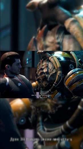 Mass Effect Andromeda Alien Bar Fight Cutscene #shorts