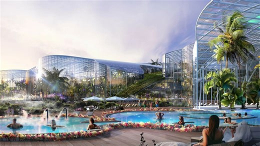 New £331m attraction to open in Europe with waterpark and outdoor swimming pools