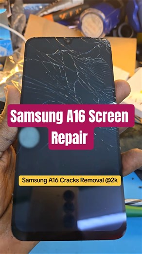 Samsung a16 screen repair. #samsunga16 #screenrepair #samsunga16screen #samsungscreenrepair #fypシ゚