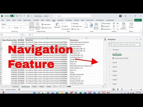 How to Use the Navigation Feature in Microsoft Excel! Navigate Your Workbook With Ease #msexcel #wow
