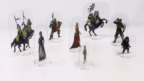 Arcknight Flat Plastic Miniatures: Mankind Horde; 31 Unique Human-Themed Enemy Minis for DND 5e and Pathfinder; Affordable, Skinny Figurines for Dungeons and Dragons and Other Tabletop RPG Games