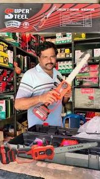 SuperSteel Cordless Chainsaw 12"Chain 21V4.0Ah battery Tree Cutting Battery Machine