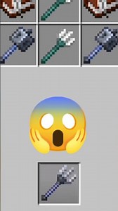Crafting the MACE TRIDENT in Minecraft! 🔱🔨🤯#minecraft