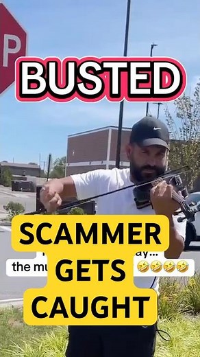 Fake Violin Player Scam 👉 BUSTED 🤣