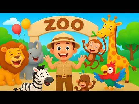 Zoo Animal Sounds Song | Learn the Zoo Animal | Nursery Rhymes & Kids Songs