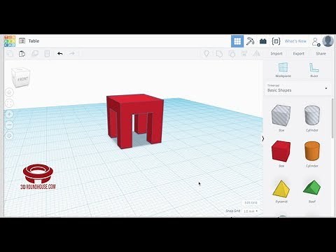 New to 3D Printing? Try this Super Simple Table on Tinkercad!