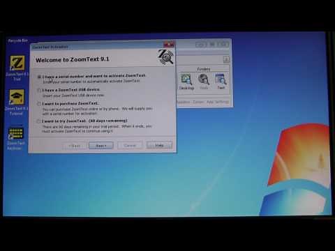 ZoomText 101 - How to activate ZoomText