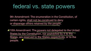 Federal and state powers and the Tenth and Fourteenth Amendments