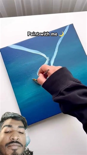 😱Easy northern lights Aurora painting with Arabic calligraphy for Ramadan🌙#artshorts#shorts#art 👀