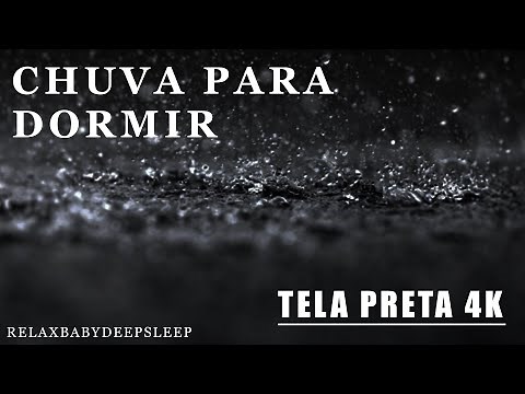 Rain Noise - 4K Black Screen - Best Rain Sound for Sleep