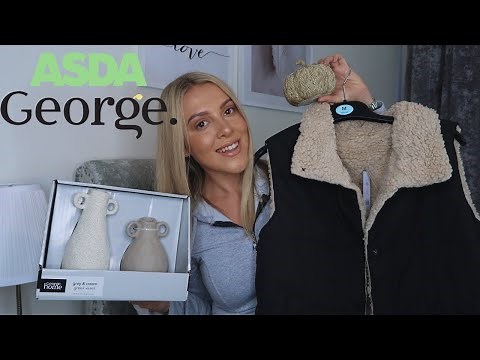 ASDA HAUL - HOME DECOR & GEORGE CLOTHING TRY ON!