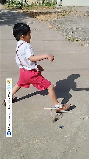 Science Experiment for Kids #112 - DIY Wind Vane to Track the Wind! 🌬️🧭 #growsmartc̅aryan
