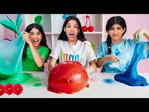 تحدي ألوان السلايم ! شفا حلقة 69 colors slime challenge ! Shfa