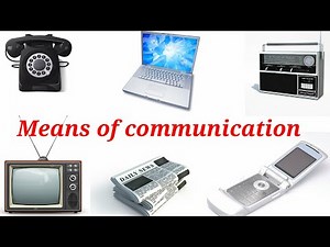 Means of Communication | Means of communication for kids | Educational video for kids