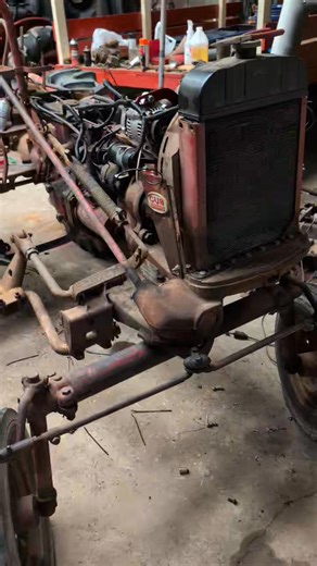 Almost finished rewiring the 61 Cub. #farmall51 #RaisedRed #RedPower #tractor #classof61 | Farmall51