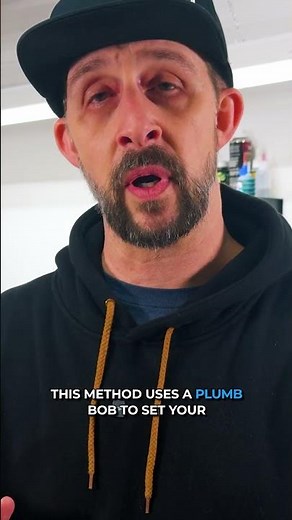 Mounting a scope with a plumb bob.