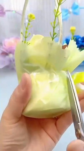 Cómo hacer un arreglo fácil de una sola flor🌹 #tutorial #nualidades #viral #papelcoreano | Elvirita