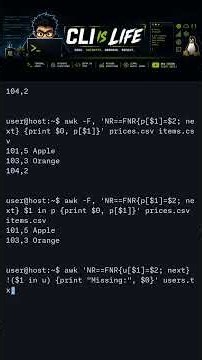SQL Joins with AWK
